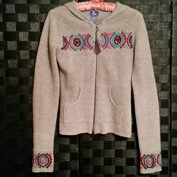 Lilu Sweaters - Lilu hooded angora lambswool sweater,S